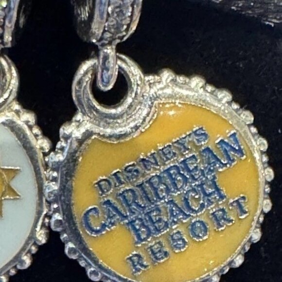 Disney’s Caribbean Beach Resort Pandora Charm Double Sided Dangle NEW - Picture 2 of 2